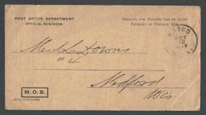 1909 U.S.Post Office Dept Official Business Card Form #6193 Money See Info