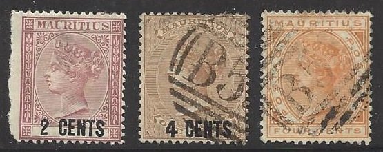 Mauritius #50 51 60 CV $40