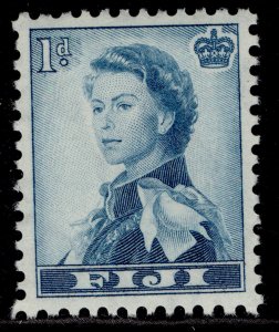 FIJI QEII SG281, 1d turquoise-blue, NH MINT.