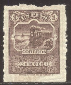 MEXICO #278 SCARCE Mint - 1897 1p Brown