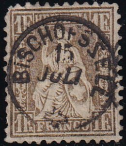 Switzerland 1862-1864 SC 50a Used 