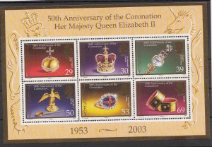 Jersey 2003 Coronation M/Sheet NHM