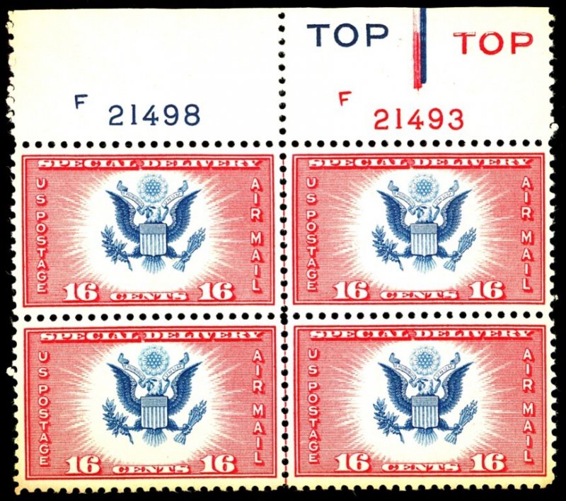 U.S. #CE2 MINT PL# BLOCK OF 4 OG NH