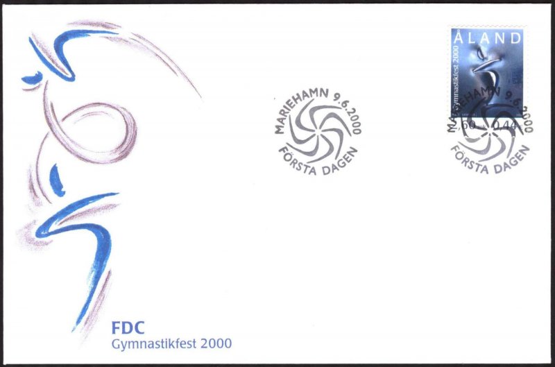 Aland Finland 2000 Finnish - Swedish Gymnastics Federation FSG FDC