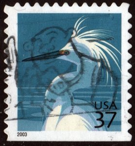 SC#3830 37¢ Snowy Egret Booklet Single (2004) Used