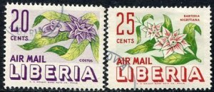 Liberia; 1955: Sc. # C91-C92: Used Cpl. Set