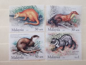 MALAYSIA 2005 PROTECTED MAMMALS IN MINT CONDITION.