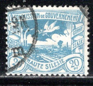 Upper Silesia Scott # 20, used