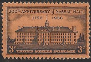 # 1083 MINT NEVER HINGED NASSAU HALL