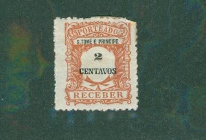 St. Thomas & Prince Islands J44 MH BIN $0.50