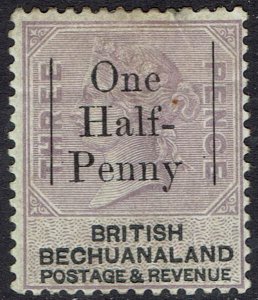 BECHUANALAND 1888 QV ONE HALF PENNY ON 3D