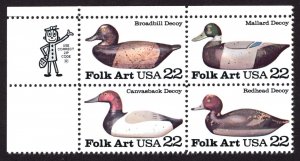 United States Scott #2138-41a Zip Block of 4 MINT NH  OG,  PO fresh.