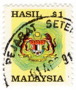 (I.B) Malaysia Revenue : Duty Stamp $1 (small format)