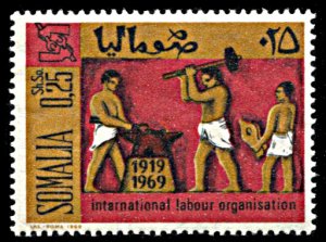 Somalia 347, hinged, 50th Anniversary of International Labor Organization
