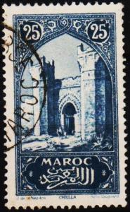 Morocco(French). 1917 25c S.G.131 Fine Used