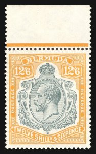 Bermuda 1932 KGV 12s6d grey & orange (CH) MNH. SG 93. Sc 97.
