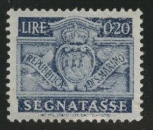 San Marino Scott J68 MH* 1945 postage due similar centering