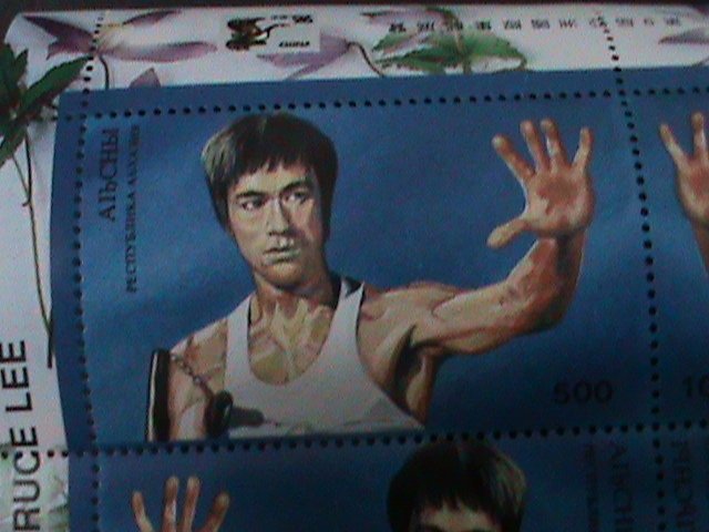​RUSSIA-AIBCHBI-1996-FAMOUS KUNG FU MOVIE STAR-BRUCE LEE- S/S MNH VERY FINE