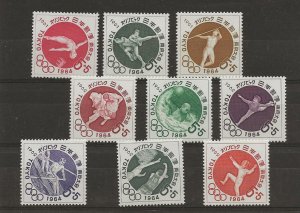 Japan 1960 Olympics sets 1-3 sg.879-81, 899-01, 909-11 MNH