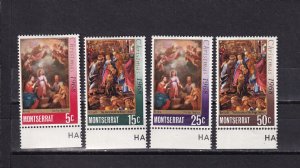 LI07 Montserrat 1968 Christmas  mint hinged stamps  full set