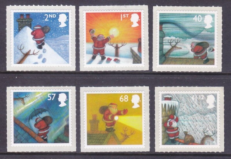 Great Britain 2245-50 MNH 2004 Christmas Self-Adhesive Full Set of 6