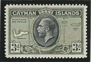 Cayman Islands mh sc 91 gum has light tone see scan