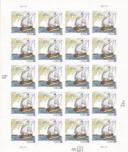 US Stamp - 2006 Champlain Exploration - 20 Stamp Sheet - Scott #4073