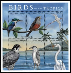 Maldives 2000 - Birds - Sheet of 6 Stamps - Scott #2474 - MNH