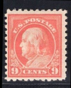 MOMEN: US STAMPS #432 9c P10 MINT OG H LOT #78492-9