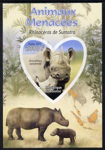 Gabon 2012 Endangered Species - Sumatran Rhinoceros imper...