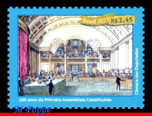 23-13 BRAZIL 2023 - 200 YEARS OF THE FIRST CONSTITUENT ASSEMBLY, HISTORY, MNH