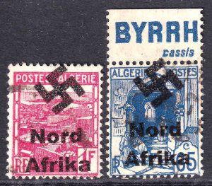 ALGERIA (FRENCH) WW2 NORD AFRIKA OVERPRINTS CDS F/VF SOUND x2 #1