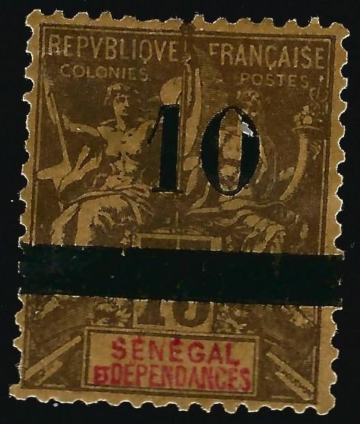 Senegal (Scott #55) Mint OG F-VF hr CV $25...Buy before prices go up!