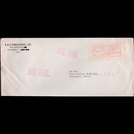 U.S.A. 1989 - Cover Used-with meter postage label