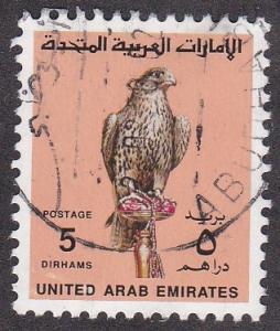 United Arab Emirates # 310, Falcon, Used, 1/3 Cat.