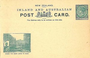 13554 - NEW ZEALAND - POSTAL HISTORY - Picture STATIONERY  Card  - CANOES