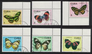 Caribic Butterflies 6v 1989 CTO SG#3409-3414