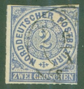 NORTH GERMAN CONFEDERATION 5 USED (RL) 3906 CV $3.25 BIN $1.50