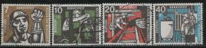 Germany Bund Scott # B356 - B359, used