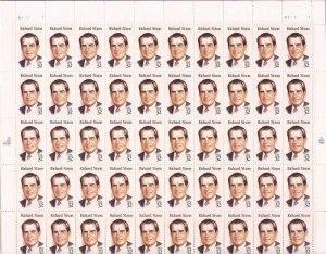 US Stamp - 1995 Richard Nixon - 50 Stamp Sheet -   #2955