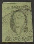 MEXICO-Guanajuato 7, 1Real, PLATE FRAMELINE AT TOP. USED. VF. (1456)