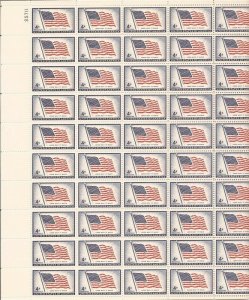 US Stamp - 1957 48 Star Flag - 50 Stamp Sheet - Scott #1094