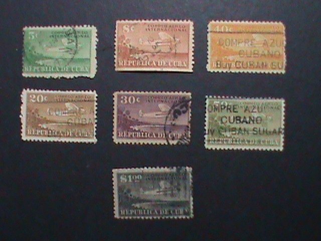 ​CUBA-AIRMAIL 1931  11 VERY OLD CUBA AIRMAIL USED-STAMP-VF  ALMOST 91 YEARS