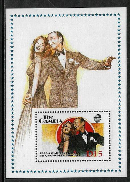 Gambia #777 MNH S/Sheet - Astaire and Hayworth