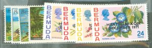 Bermuda #284-287/288-291  Multiple