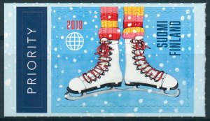 Finland 2018 MNH Winter Fun Ice Skating 1v S/A Set Stamps