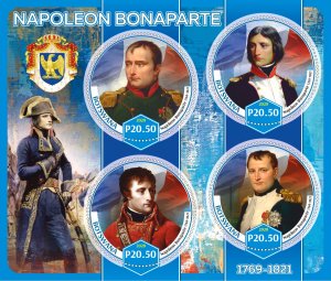Stamps. Napleon Bonaparte 2020 year 1+1 sheets perforated Botswana