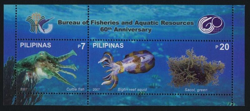 Philippines 3095 MNH Marine Life, Squid