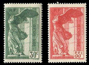 France, 1900-1950 #B66-67 Cat$130, 1937 Samothrace, set of two, hinged