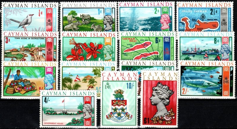 Cayman Islands #210-24 MNH CV $9.00   (X7009)